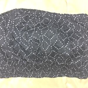 Universal Thread Navy Blue and White Dotted Bandeau